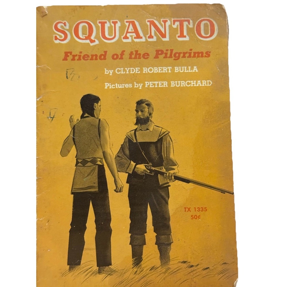VTG/Original-1968 Squanto Paperback-Clyde Bulla-Scholastic‎ Book Svc's